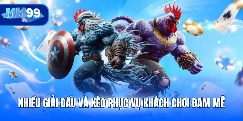 Nhiều giải đấu và kèo phục vụ khách chơi đam mê